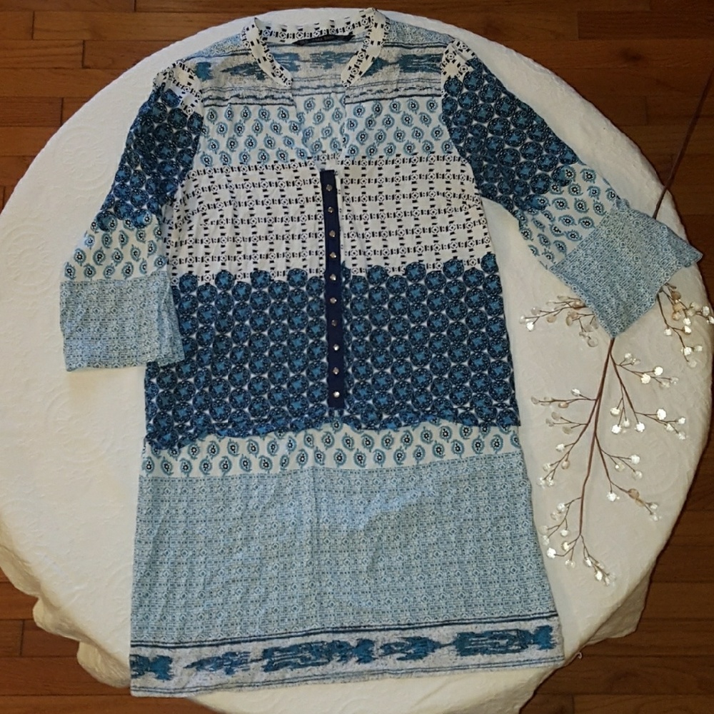Zara Basic Patterned Dress